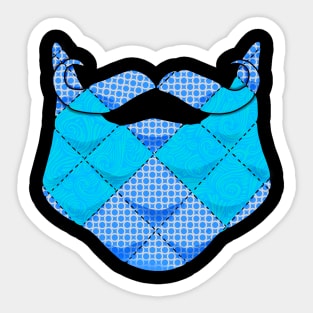 Quilted Beard Sticker